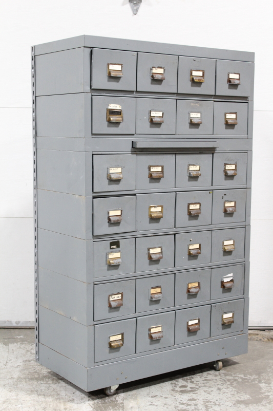 cabinet filing industrial index file w drawers pull out shelf rolling ...