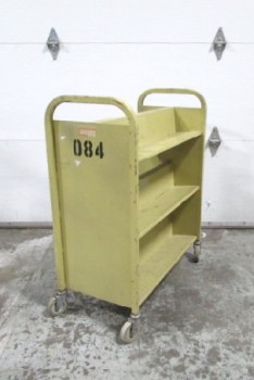 BOOK CART WITH 3 LEVELS, 