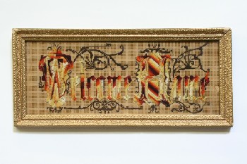 Wall Dec, Stitched, CLEARABLE, NEEDLEPOINT, 