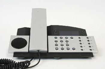 Phone, Single Line, GREY BUTTONS PANELS & PHONE, PLASTIC, BLACK