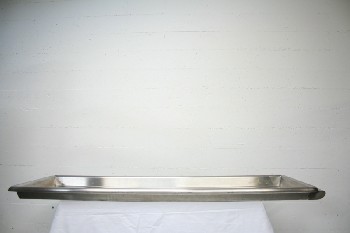Medical, Morgue, TRAY FOR BODY, 1 END HANDLE - May Not Be Identical To Photo, Separate Rental From Morgue Tables & Gurneys, STAINLESS STEEL, SILVER