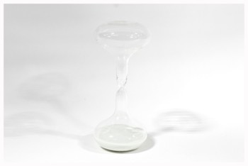 Decorative, Hourglass, WHITE SAND, GLASS, CLEAR
