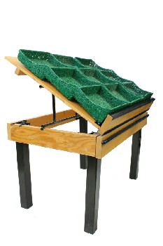 Table, Market, MARKET/GROCERY PRODUCE/FRUIT & VEGETABLE STAND, 3 LEVEL TILTING DISPLAY TOP (HEIGHTS OF 36