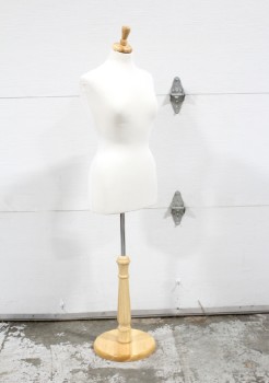 Sewing, Dress Form, PLAIN WHITE BUST / TORSO, SEAMSTRESS / TAILOR, FABRIC, WHITE