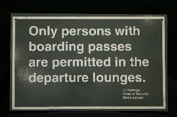 Sign, Airport, 