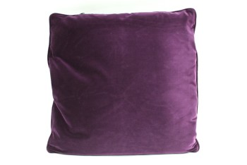 Pillow, Miscellaneous, PLAIN, SQUARE, PLUM / PURPLE, VELVET, PURPLE