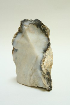 Science/Nature, Stone, AGATE, WHITE/BEIGE & CHARCOAL, ROCK, MULTI-COLORED