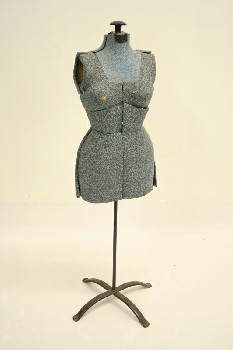 Sewing, Dress Form, EXPANDABLE BUST / TORSO W/METAL STAND - Condition Not Identical To Photo, FABRIC, BLUE