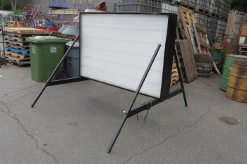 APPROX. 5.5' TALL, FREESTANDING OUTDOOR / ROADSIDE LETTER BOARD, JUST BOARD IS 48