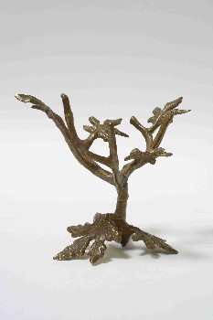 Decorative, Stand, BRANCHES W/LEAVES, METAL, BRASS