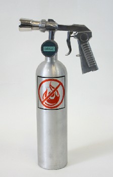 Fire, Extinguisher, CYLINDER W/NOZZLE, NO FLAME STICKER, 