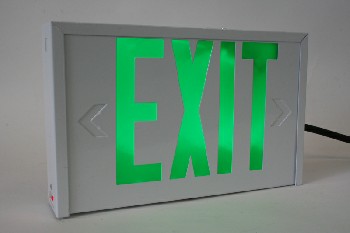 Sign, Exit, NOW RED NOT GREEN 