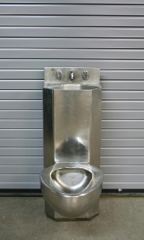 INSTITUTIONAL/PRISON TOILET/SINK UNIT, BRUSHED FINISH, Commercial & Institutional