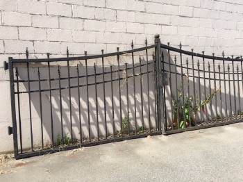 Gate, Misc, PAIR OF HEAVY CEMETARY GATES, 2 DOORS (Condition Not Identical To Photo), METAL, BLACK