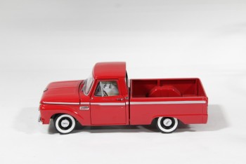 Toy, Vehicle, TRUCK, COLLECTIBLE MODEL, 1965 FORD F-100, METAL, RED