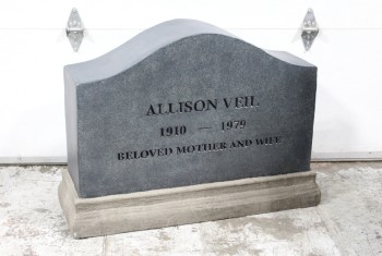 Tombstone, Tablet, DOMED W/STEPPED BASE, 