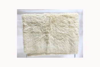 Rug, Animal, APPROX.5 x 8 FT FLOKATI SHEEPSKIN RUG / BED COVER, LOOSE PILE, VINTAGE, 100 PERCENT WOOL, MADE IN GREECE, WOOL, OFFWHITE