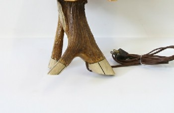 Lighting, Lamp, TABLE LAMP BASE ONLY, TRIPOD ANTLER STAND, 
