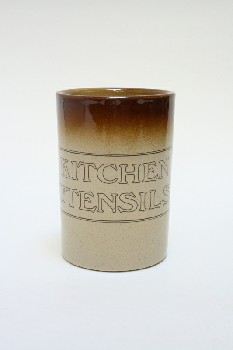 Housewares, Holder, CYLINDRICAL W/FADING BROWN RIM, 
