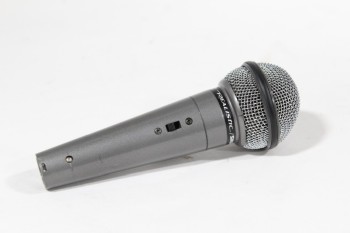 Audio, Microphone, SILVER WIRE MESH COVER,"REALISTIC", NO CORD (BASE SEPARATE) , METAL, GREY