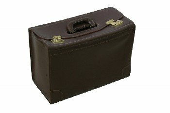 Luggage, Case, BROWN STITCHING,LATCH & BUCKLES , LEATHER, BROWN