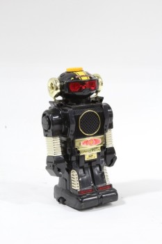 Toy, Robot, ROBOT,BLACK & GOLD COLOUR , PLASTIC, BLACK