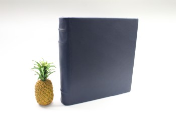 Book, Prop, LIGHTWEIGHT, OVERSIZED LARGE BOOK, PLAIN, NO TITLE, LEATHER LOOK COVER, SHOWMADE, FOAM, BLUE