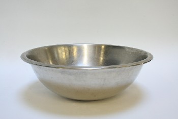Bowl, Kitchen, MIXING,TAPERED,FLAT BOTTOM, STAINLESS STEEL, SILVER