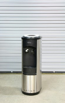 Plumbing, Water Cooler, BLACK & WHITE TAPS,MODERN - Comes With Choice Of Bottle, STAINLESS STEEL, GREY