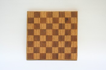 Game, Chess Board, CHESS/CHECKERS, WOOD, BROWN