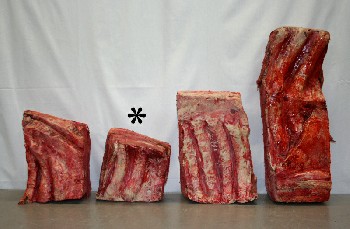 Meat, Cow (Fake), REALISTIC COW RIB PART (**INDICATED IN PHOTO), FOAM, RED