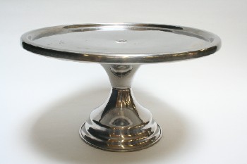 Housewares, Cake/Pie Stand, SHINY STAND, DISPLAY OR SERVING PEDESTAL , STAINLESS STEEL, SILVER