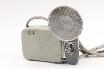 Photography, Flash, VINTAGE STUDIO FLASH W/BATTERY PACK & GREY PLASTIC STRAP, 1960s, 'MULTIBLITZ COLOR SL MADE IN GERMANY