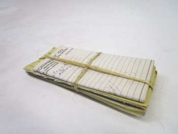 RAILWAY EQUIPMENT CO. PAPERS, YELLOW CHEQUES, TWINE, Library & Archives