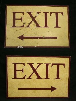 Sign, Exit, 
