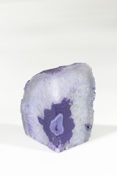 Science/Nature, Stone, AGATE, CRYSTAL, CUT, BOOKEND, ROCK, PURPLE