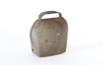 Bell, Misc, ANTIQUE, COULD BE TEMPLE / ALTAR BELL, COW BELL OR SIMILAR, AGED, METAL, RUST