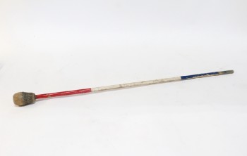 Decorative, Stick, VINTAGE BATON FOR MAJORETTE / BATON TWIRLER / MARCHING BAND, RED WHITE & BLUE, USED, WOOD, RED