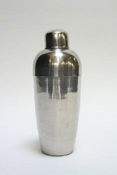 Bar, Tool, MARTINI/COCKTAIL SHAKER, PLAIN, ROUNDED TOP, METAL, SILVER