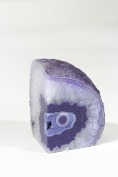 Science/Nature, Stone, AGATE, CRYSTAL, CUT, BOOKEND, ROCK, PURPLE