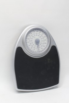 Bathroom, Misc, WEIGHT SCALE W/ROUND DIAL, PLASTIC, GREY