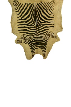 Taxidermy, Miscellaneous, APPROX. 7.5x6.5FT ZEBRA (FAKE) ANIMAL PRINT FUR RUG/WALL HANGING , SUEDE, OFFWHITE