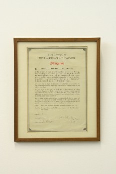 Wall Dec, Certificate, CLEARABLE, CERTIFICATE, VINTAGE, 
