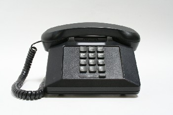 Phone, Single Line, TOUCH TONE, HANDSET ON TOP, PLASTIC, BLACK