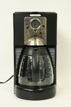 Appliance, Coffee , COFFEEMAKER W/GLASS POT, PLASTIC, BLACK