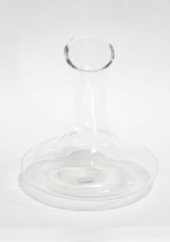 Bar, Decanter, ANGLED NECK, NO STOPPER, GLASS, CLEAR
