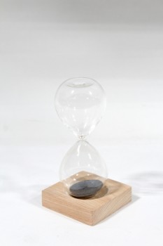 Decorative, Hourglass, SMALL, GREY MAGNETIC 