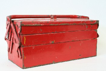 Garage, Tool Box, SHOP,TOOL BOX/CADDY,FOLD OUT DRAWERS, TOP HANDLE , METAL, RED