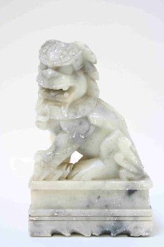 Bookend, Animal, ASIAN LION, STONE, GREY