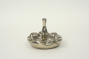 Vanity, Misc, RING HOLDER, ROSES, ROUND, GLASS, SILVER